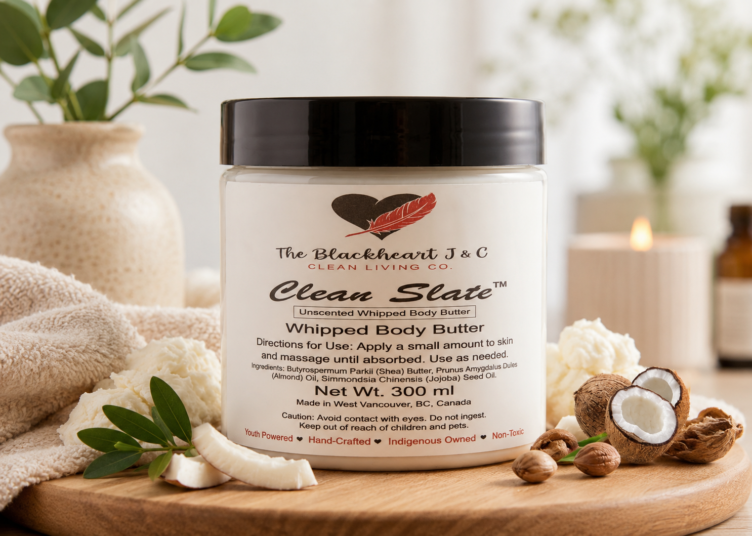 Clean slate whipped body butter